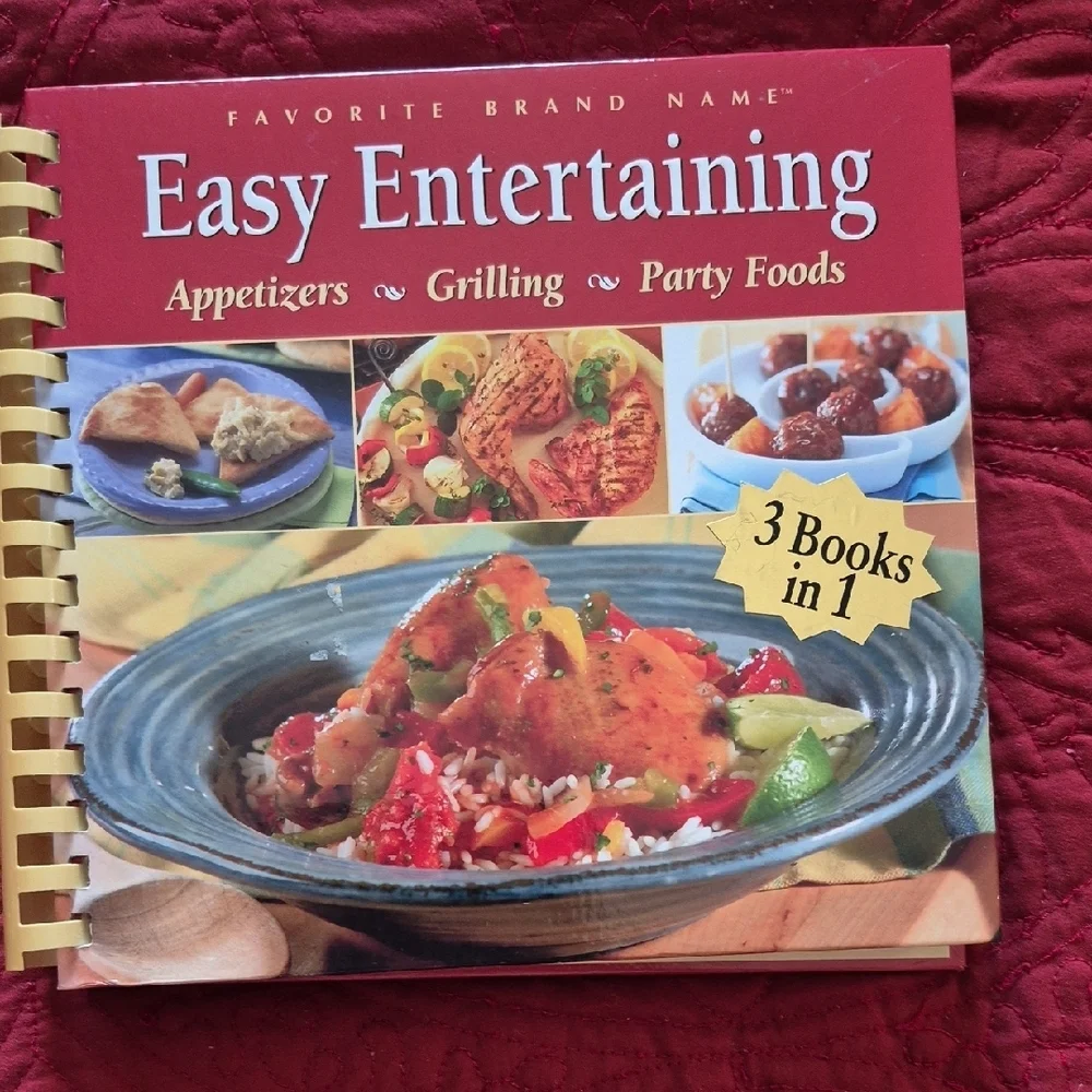 Easy Entertaining Cookbook - Red Cover